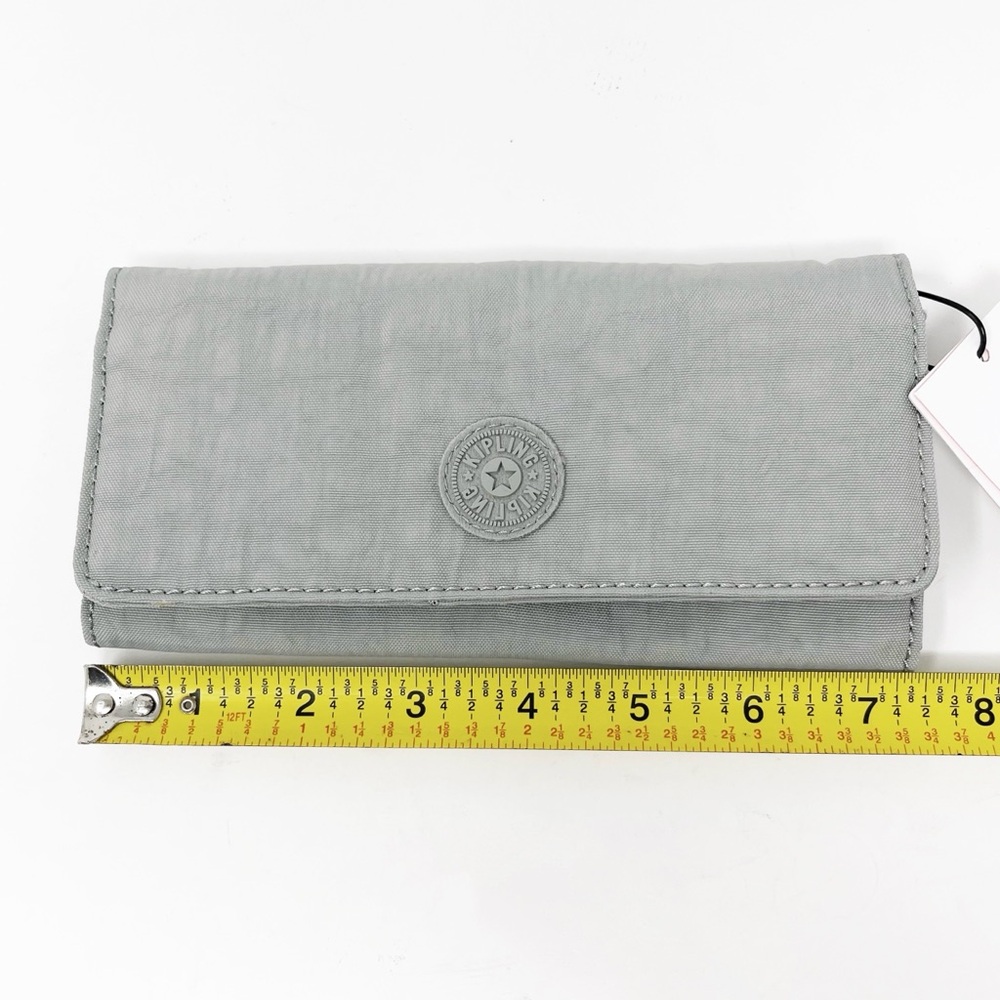 Kipling Wallet Accordion Style Snap Button Closure AC7227 Lime Stone 7.5”x3.7” - Picture 11 of 12